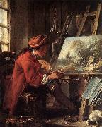 Francois Boucher, Painter in his Studio